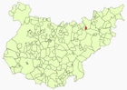 Расположение муниципалитета Орельяна-де-ла-Сьерра на карте провинции