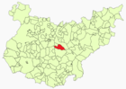 Расположение муниципалитета Пуэбла-де-ла-Рейна на карте провинции