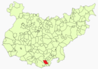 Расположение муниципалитета Пуэбла-дель-Маэстре на карте провинции