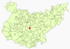Расположение муниципалитета Пуэбла-дель-Приор на карте провинции