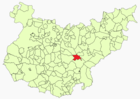 Расположение муниципалитета Ретамаль-де-Льерена на карте провинции