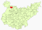 Расположение муниципалитета Ла-Рока-де-ла-Сьерра на карте провинции