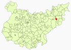 Расположение муниципалитета Санкти-Спиритус на карте провинции