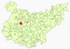 Расположение муниципалитета Солана-де-лос-Баррос на карте провинции