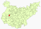 Расположение муниципалитета Торре-де-Мигель-Сесмеро на карте провинции