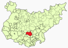 Расположение муниципалитета Усагре на карте провинции