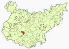 Расположение муниципалитета Сафра на карте провинции