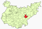 Расположение муниципалитета Саламеа-де-ла-Серена на карте провинции