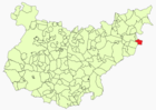 Расположение муниципалитета Батерно на карте провинции