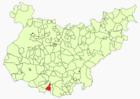 Расположение муниципалитета Кабеса-ла-Вака на карте провинции