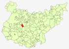 Расположение муниципалитета Асеучаль на карте провинции