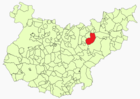 Расположение муниципалитета Кампанарио на карте провинции