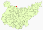 Расположение муниципалитета Кармонита на карте провинции
