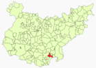 Расположение муниципалитета Касас-де-Рейна на карте провинции