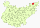 Расположение муниципалитета Кастильбланко на карте провинции