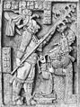 Ицамнах-Балам II и его жена, Иш-Каб аль-Шоок. Изображение на Перемычке 24 в Яшчилане.