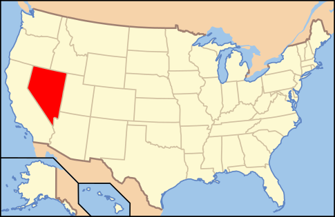 Расположение штата на карте США