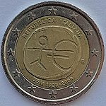 Италия, серия «10 лет введения евро», 2009