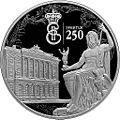 250-летие основания Государственного Эрмитажа. Монета Банка России, серебро, 3 рубля, 2014 год