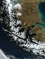 Спутниковая (MODIS) фотография Магелланова пролива