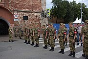 Солдаты Росгвардии возле Нижегородского Кремля