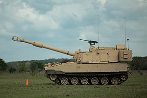 M109A7 Paladin 1-й кавалерийской дивизии США. 17 сентября 2020