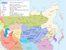 Территория Монголии в 1636 г.