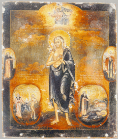 «Святая Мария Египетская со сценами жития» (икона XVIII века)