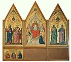 Триптих Стефанески. Около 1330 г. Оборотная сторона. Пинакотека, Ватикан.
