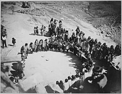 Танец женщин хопи, 1879, Ораиби, Аризона
