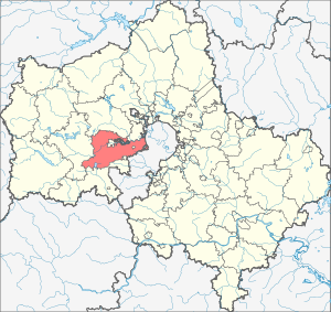 Одинцовский район на карте