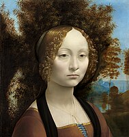 Джиневра Бенчи кисти Леонардо да Винчи — один из шедевров коллекции.