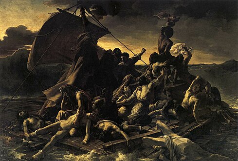 Роман «Саламандра» перекликается по сюжету с картиной Т. Жерико Плот «Медузы», 1819 год