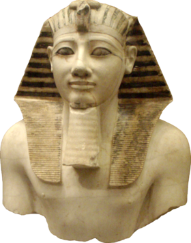 Мраморный бюст фараона Тутмоса III