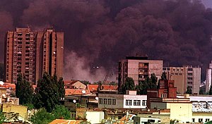 Нови-Сад во время бомбардировки