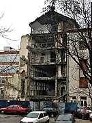 Уничтоженное здание Радио и Телевидения Сербии