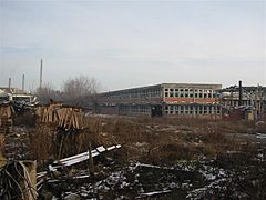 Уничтоженная фабрика Крушик в Валеве