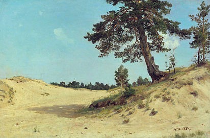 «Сосна на песке», 1884