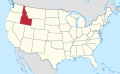 Айдахо на карте США