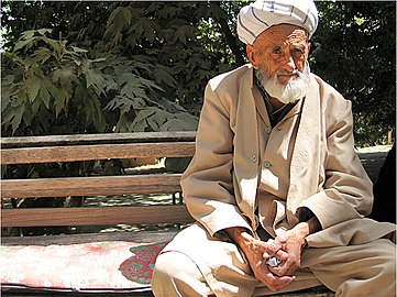 Пожилой узбек, представитель памиро-ферганской расы