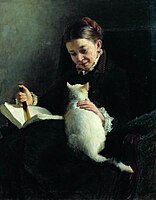 Портрет Елизаветы Платоновны Ярошенко (жена брата, Василия Ярошенко), 1880