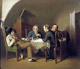 Разговор за круглым столом. 1866
