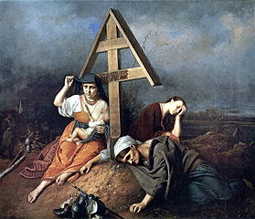 Сцена на могиле. 1859. Государственная Третьяковская галерея