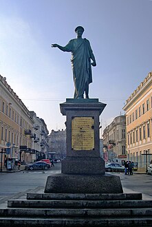 Памятник де Ришельё в Одессе (1828)