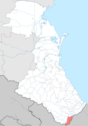 Докузпаринский район на карте