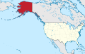 Аляска на карте США