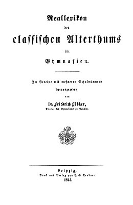 Титульный лист первого издания словаря, 1855 год