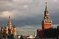 Собор Василия Блаженного и Спасская башня Московского Кремля