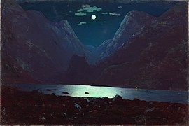 «Дарьяльское ущелье. Лунная ночь» (1890—1895)