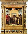 Беллини. Коронование Марии. Центральная картина Алтаря Пезаро. 1470-1480. Муниципальный музей, Пезаро